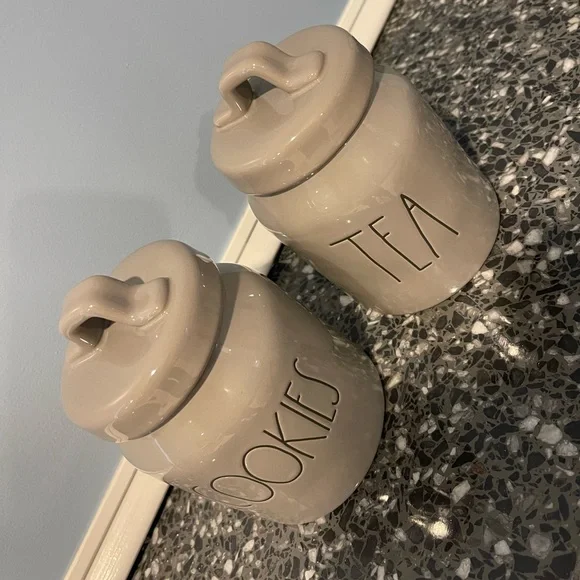 Rae Dunn COOKIES & TEA BABY Canisters - Picture 2 of 5